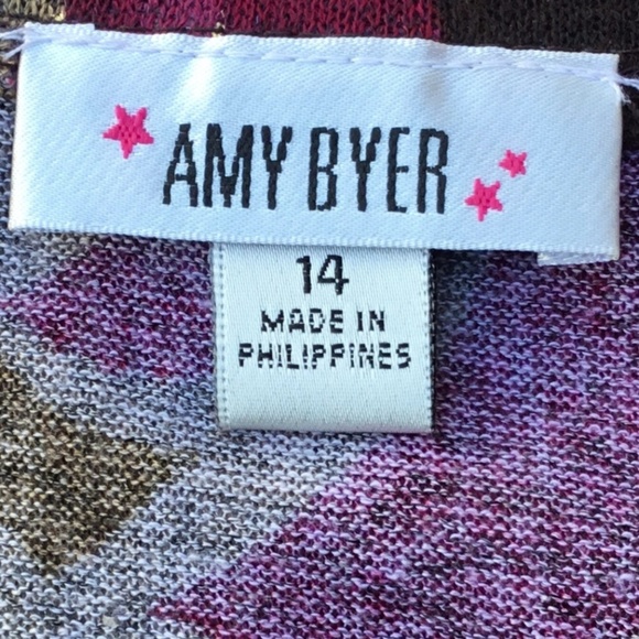 Amy Byer Empire Waist Bell Sleeve Dress Tunic Top - Picture 5 of 8